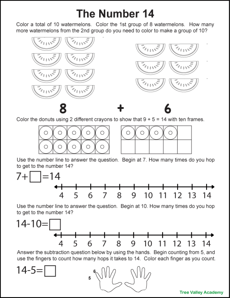 Number bonds to free math worksheets