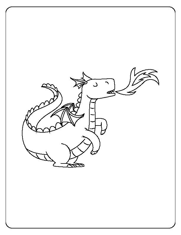 Dragon coloring pages for kids printable coloring pages for children boys and girls digital download