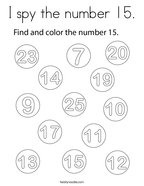 Number coloring pages