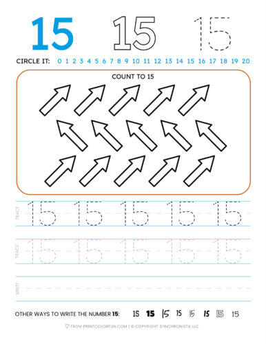 Tracing the number printable activity sheets from to at