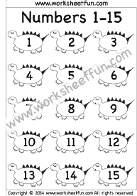 Numbers â free printable worksheets â