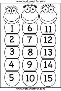 Numbers â free printable worksheets â