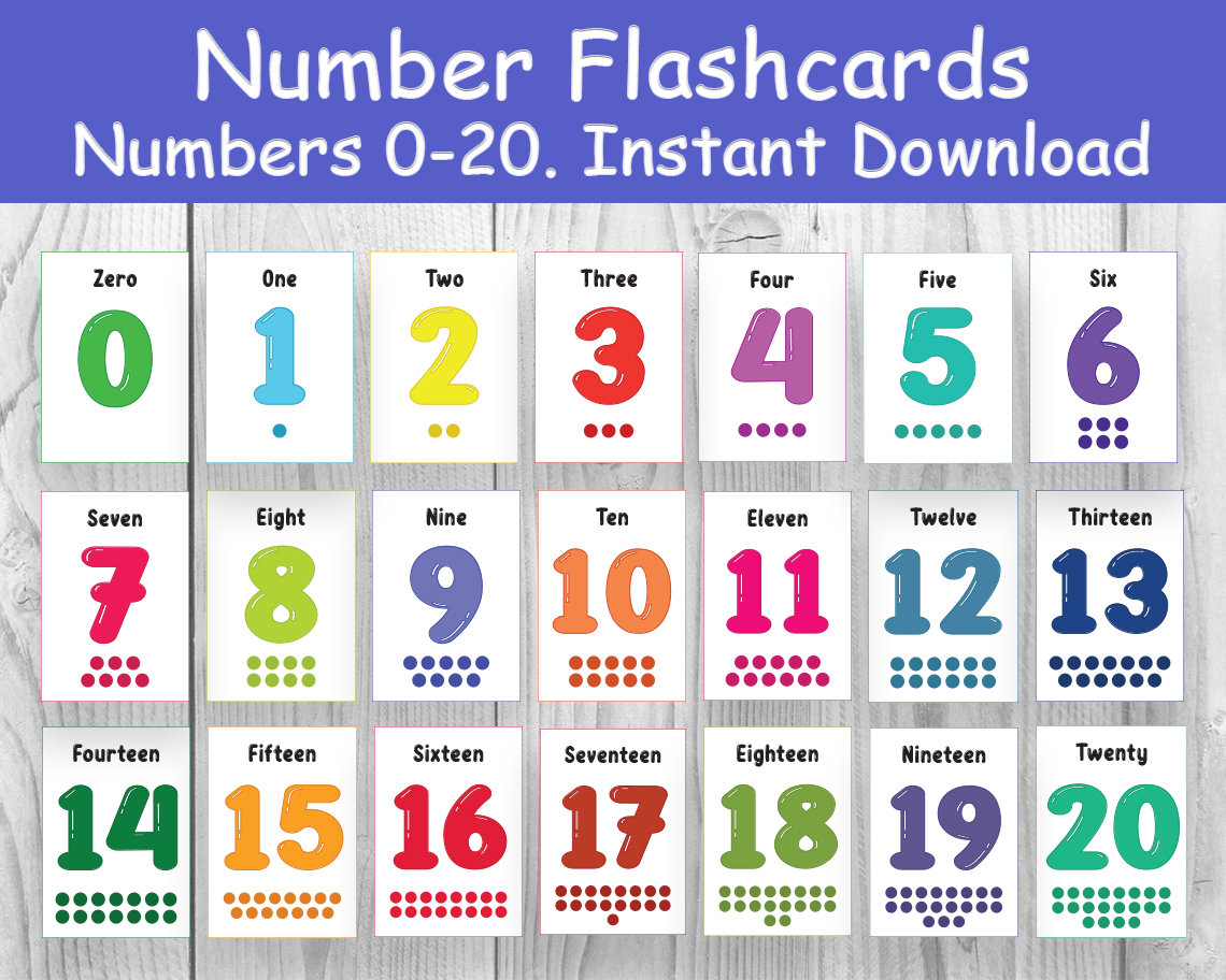 Buy number flashcards