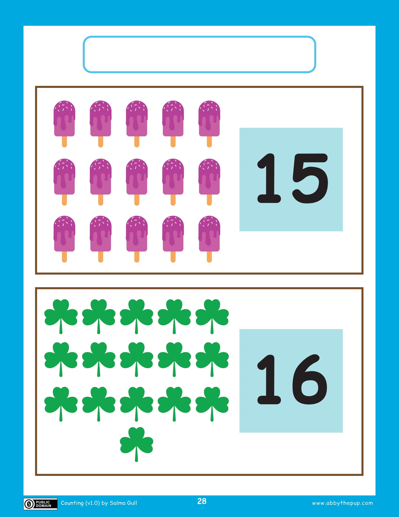 Counting cards free printable papercraft templates