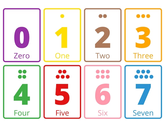 Big bundle deal number flashcards preschool memory game number flashcards for kids learn numbers printable easy printable