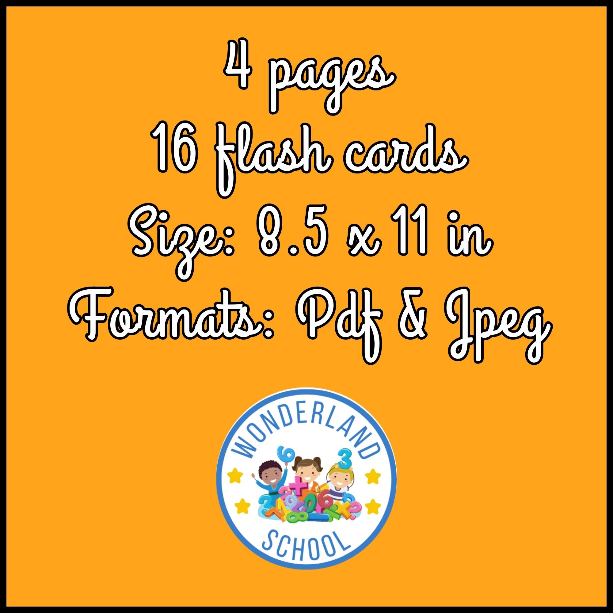 Farm animals flashcards