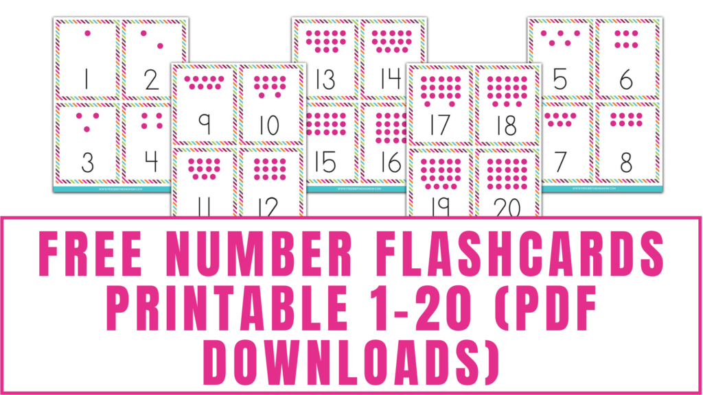 Free number flashcards printable