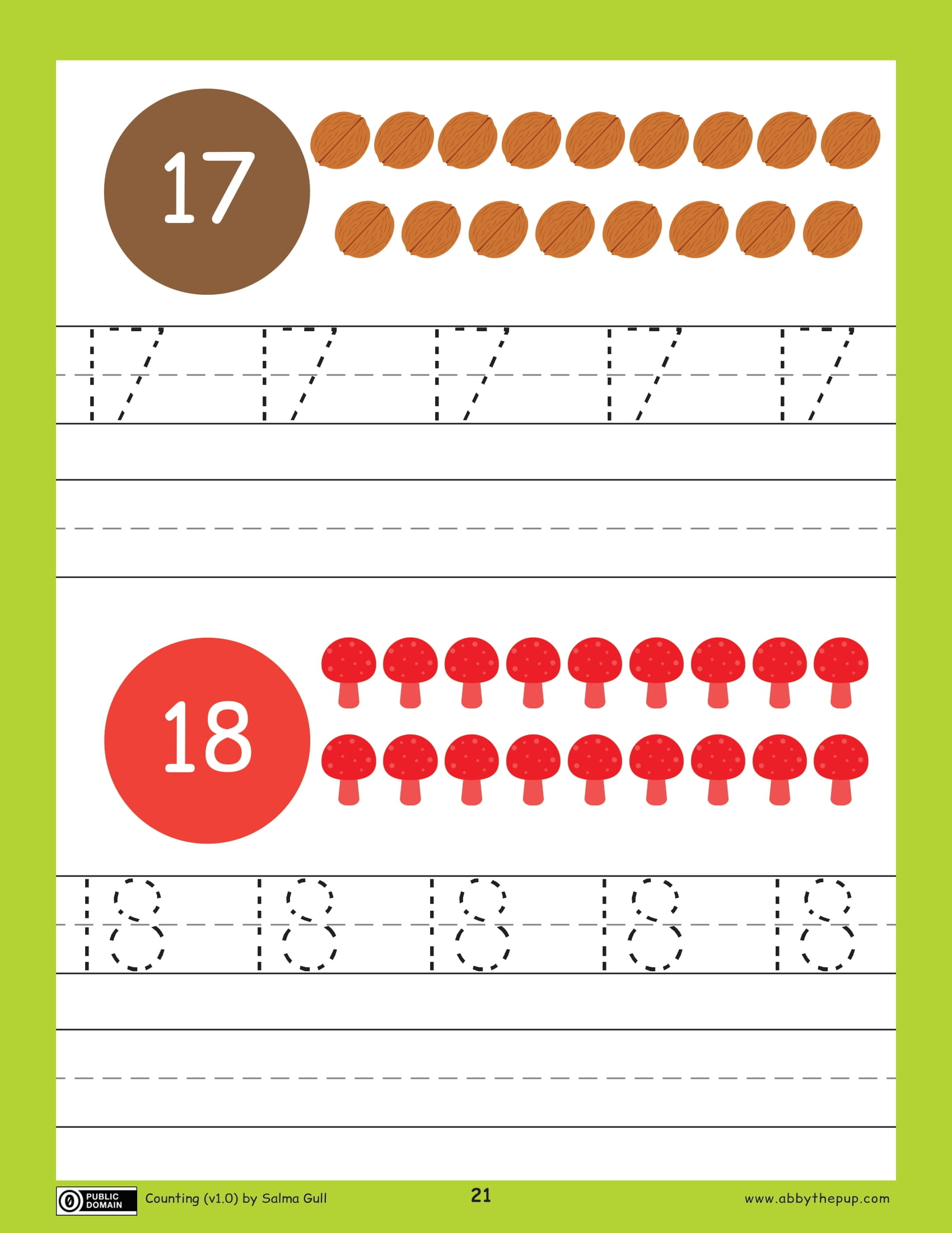 Handwriting worksheet of numbers free printable puzzle games