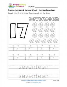 Tracing numbers and number words