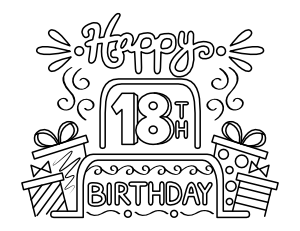 Free printable birthday coloring pages