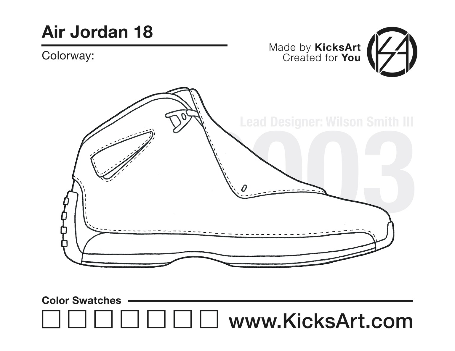 Air jordan sneaker coloring pages