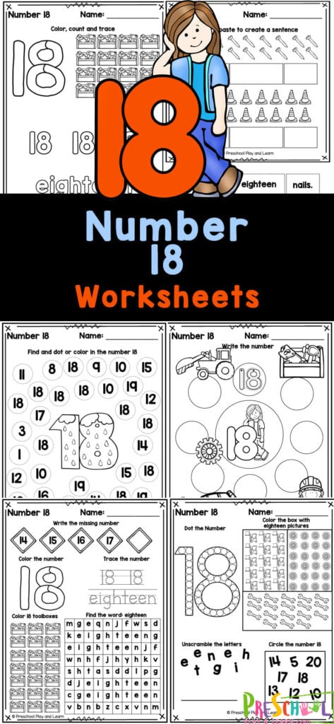 Free printable number tracing worksheets