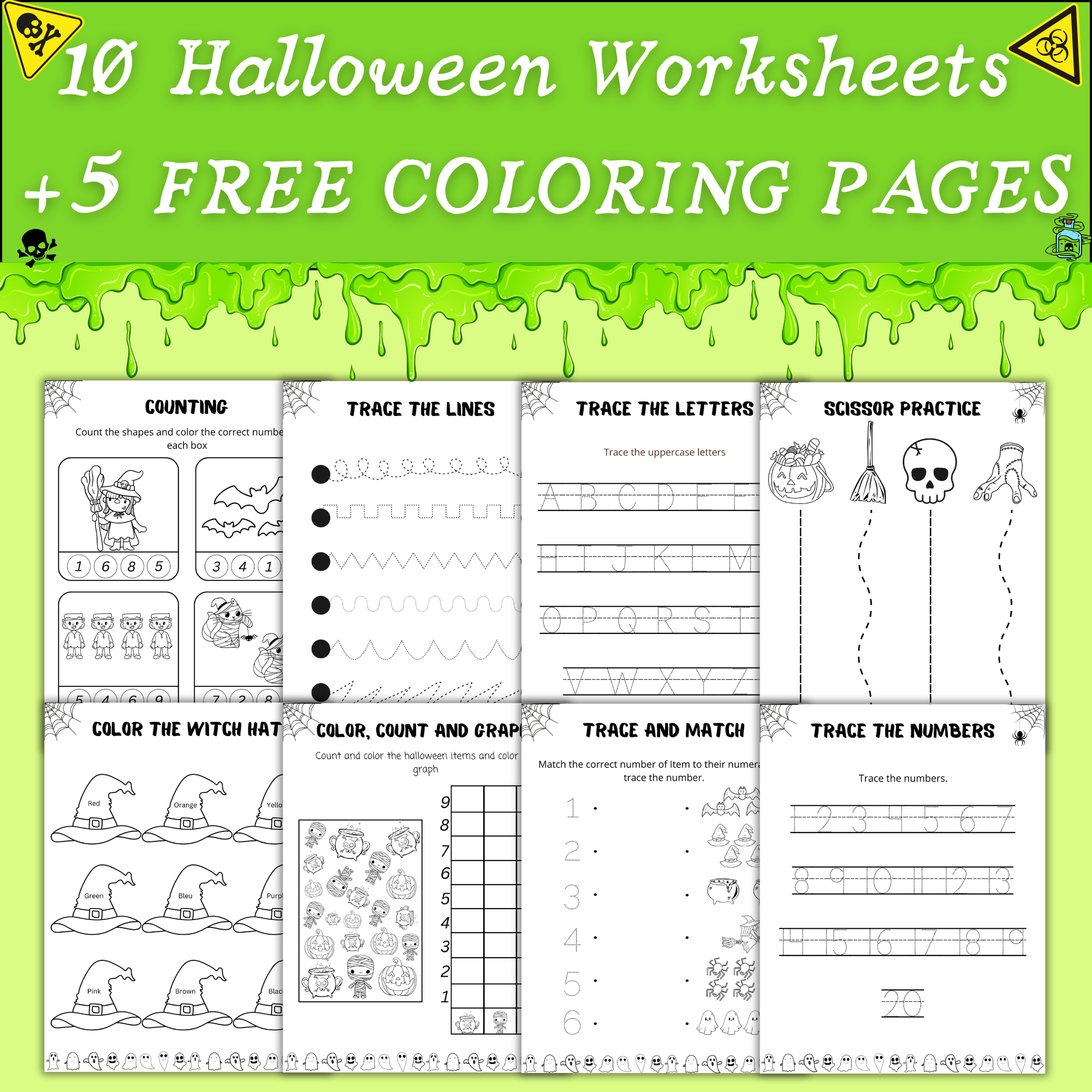 Halloween tracing alphabethalloween handwriting numbersfree octobre coloring pagescissor practice made by teachers