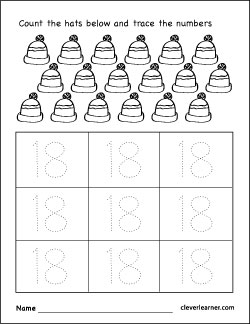 Number writing counting and identification printable worksheets for children