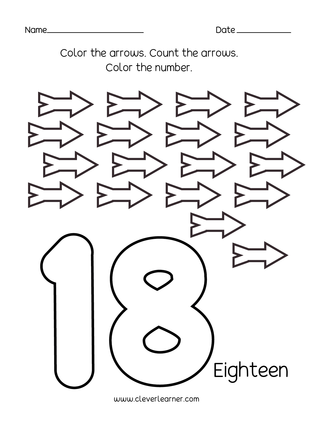 Number writing counting and identification printable worksheets for children