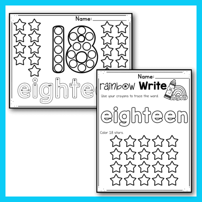 Free printable number worksheets for tracing and number recognition