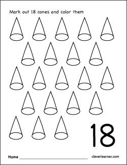 Number coloring worksheet for children letter a crafts printable preschool worksheets printable worksheets