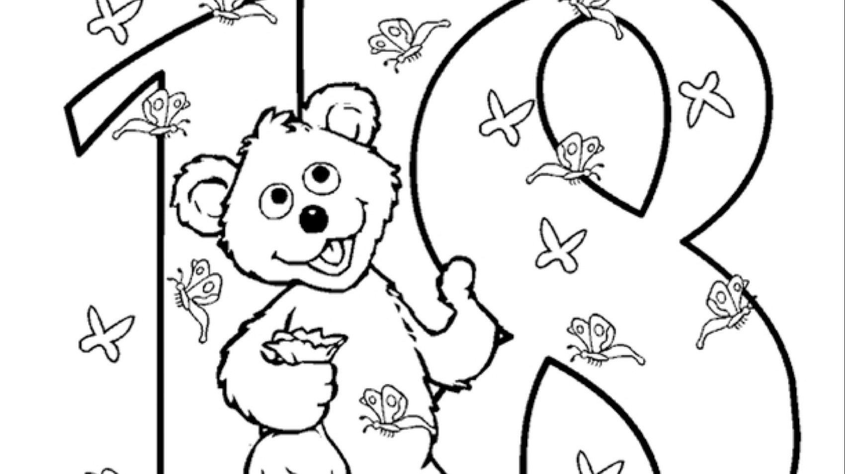 The number coloring page kids coloringâ kids for parents