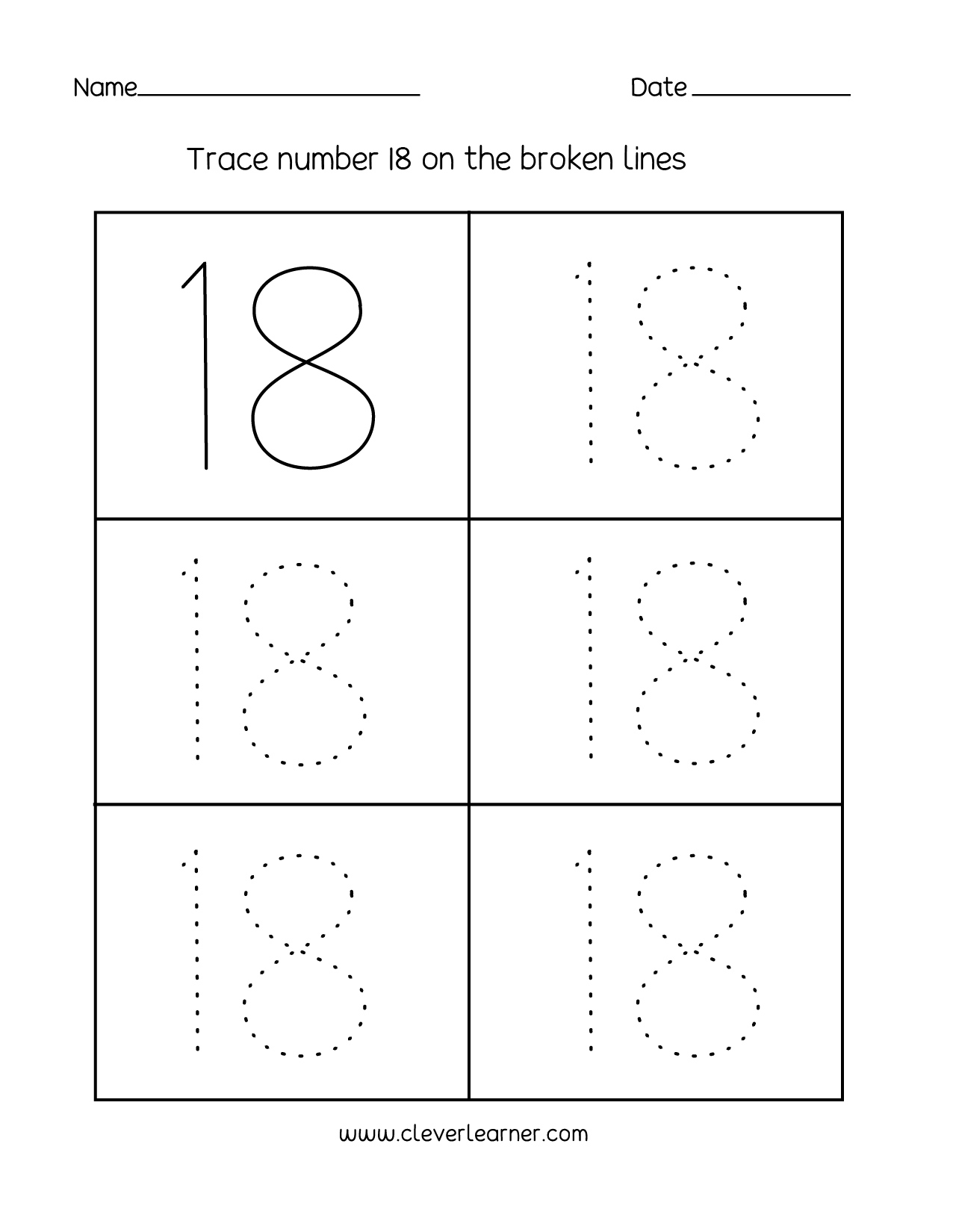 Number writing counting and identification printable worksheets for children