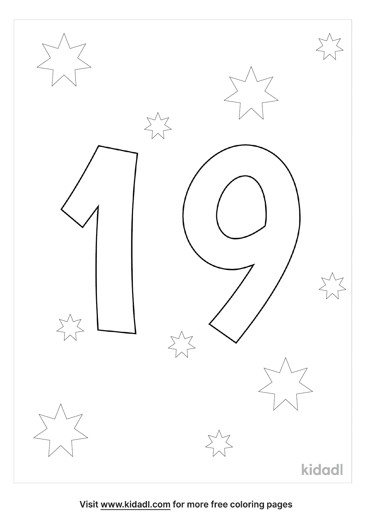 Free number coloring page coloring page printables