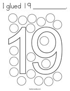 Number coloring pages