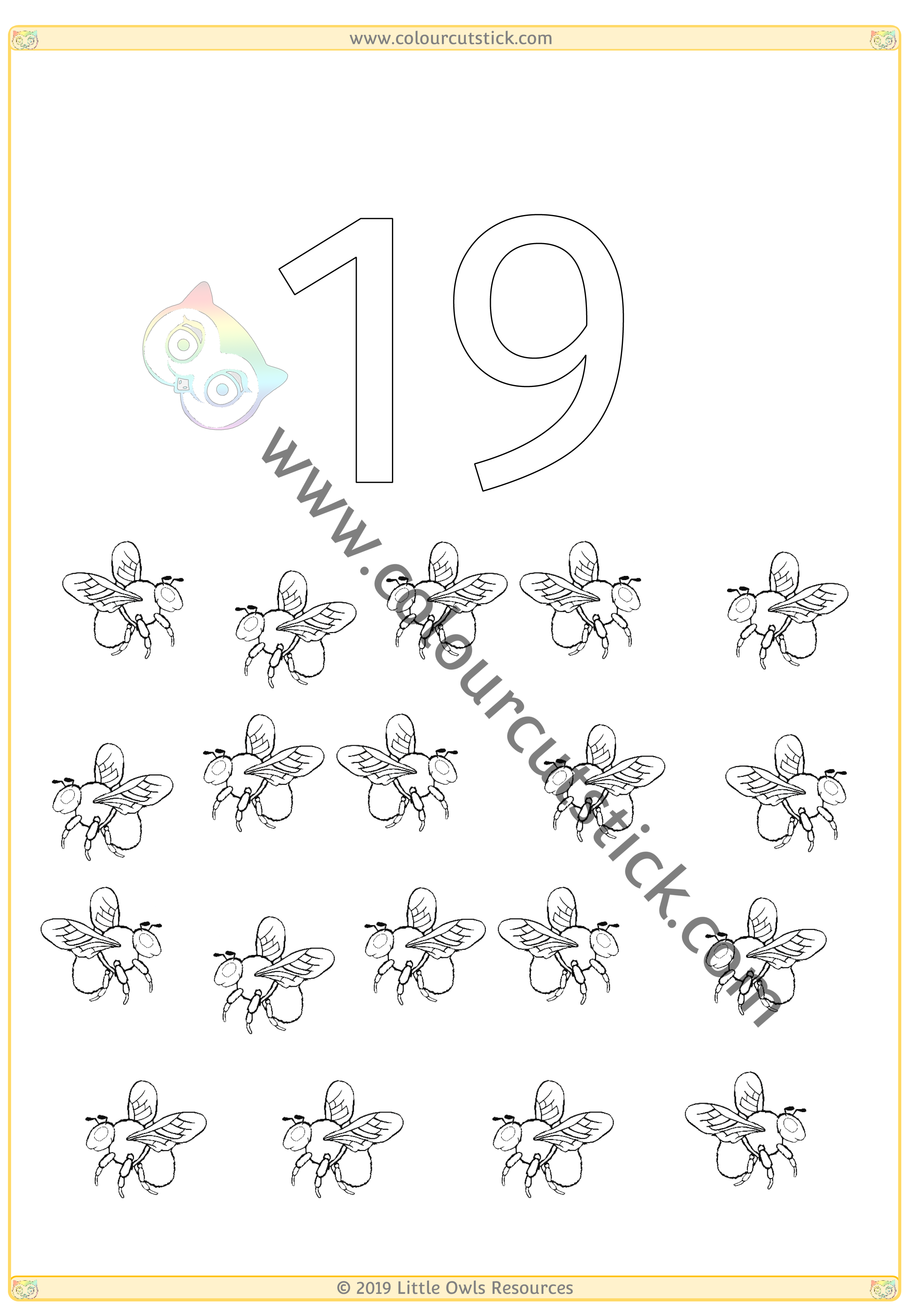 Free minibeasts colouringcoloring pages