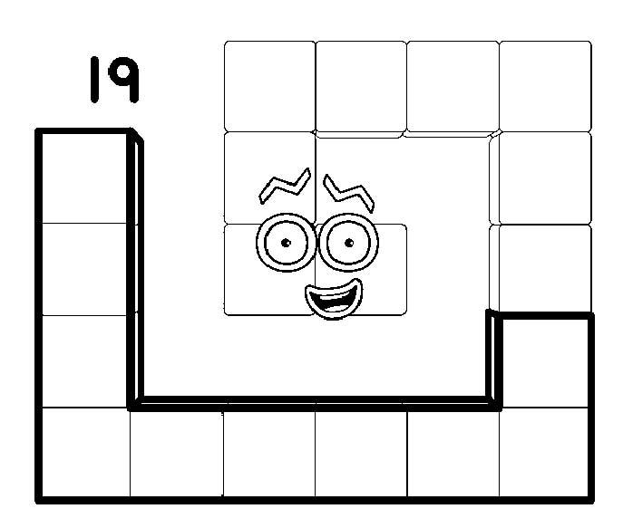 Numberblocks coloring pages â having fun with children