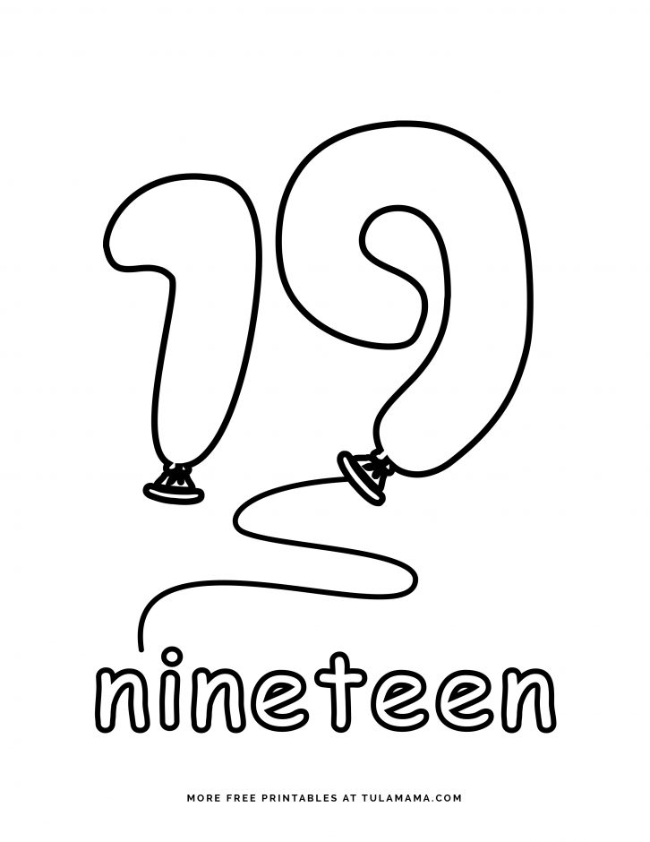 Free cute number coloring pages for fun learning
