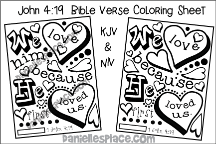 John bible verse coloring sheet