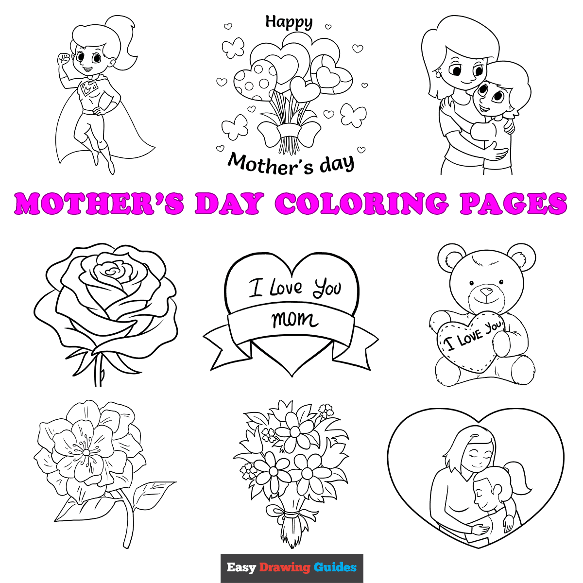 Free printable mothers day coloring pages for kids