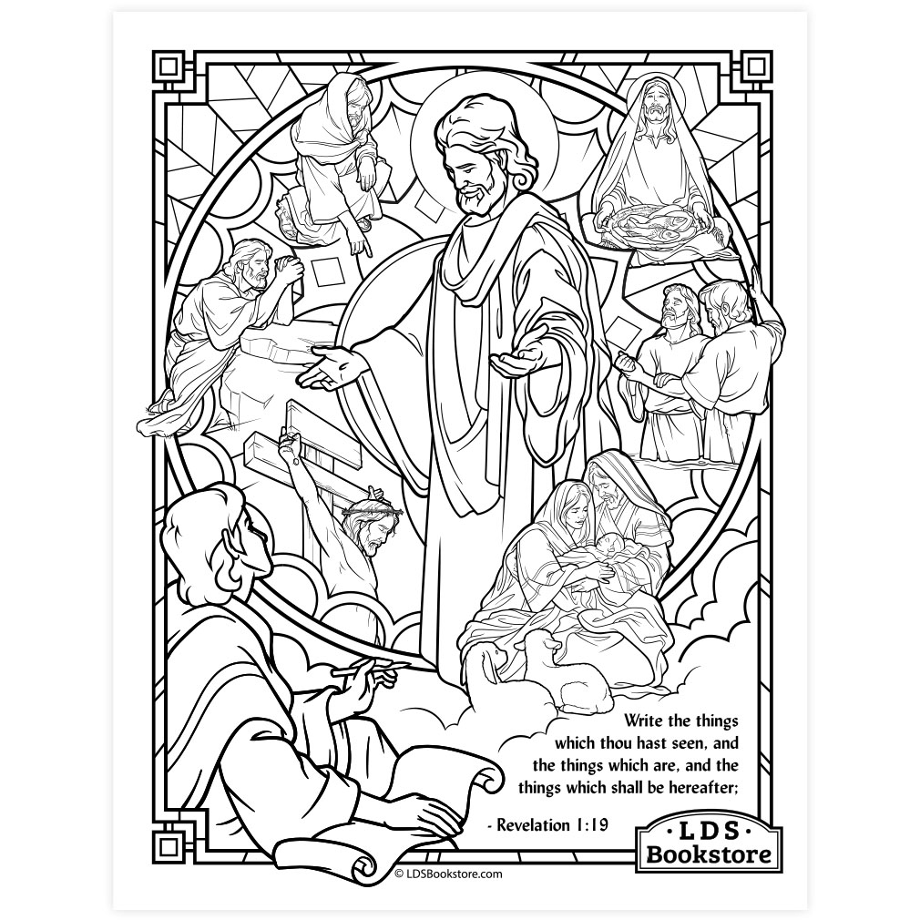 The book of revelation coloring page