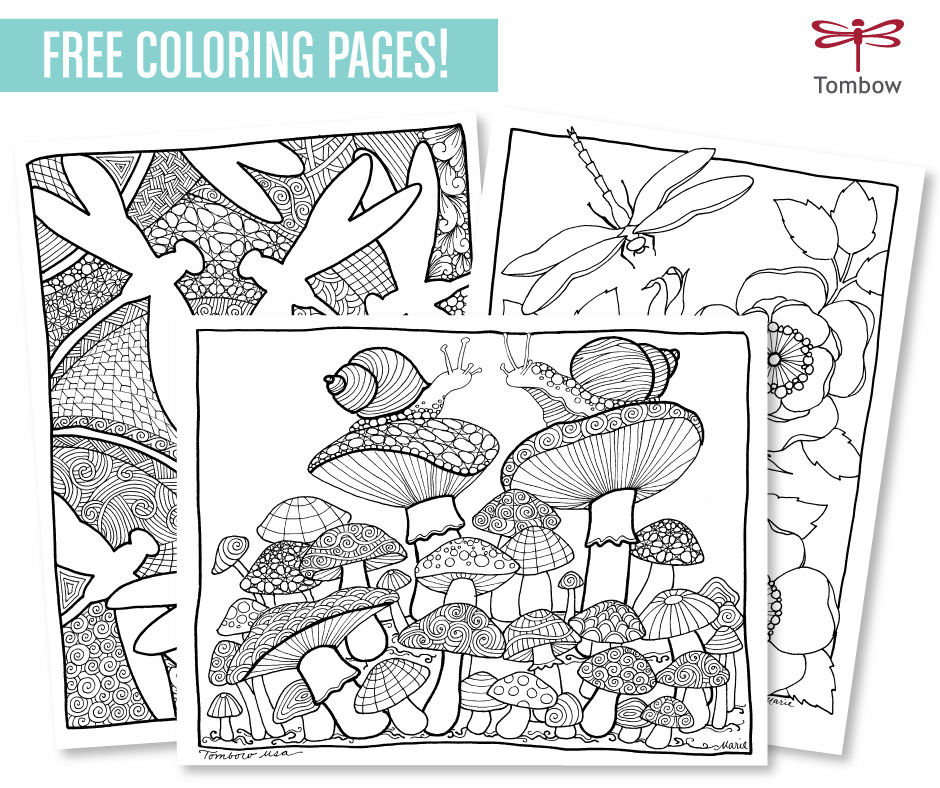 Free adult coloring page downloads