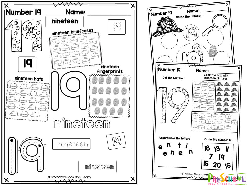 Free printable number tracing worksheets