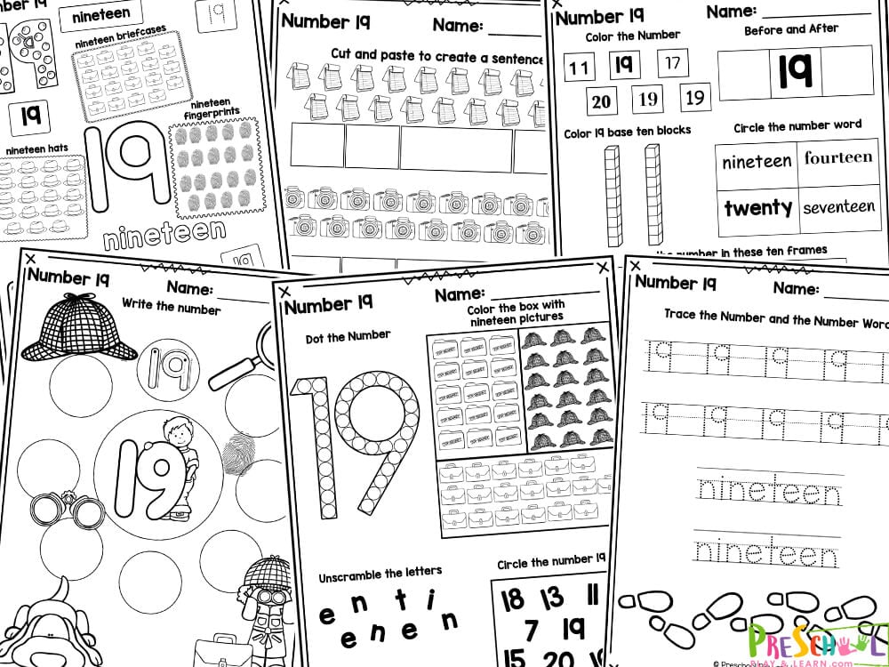 Free printable number tracing worksheets