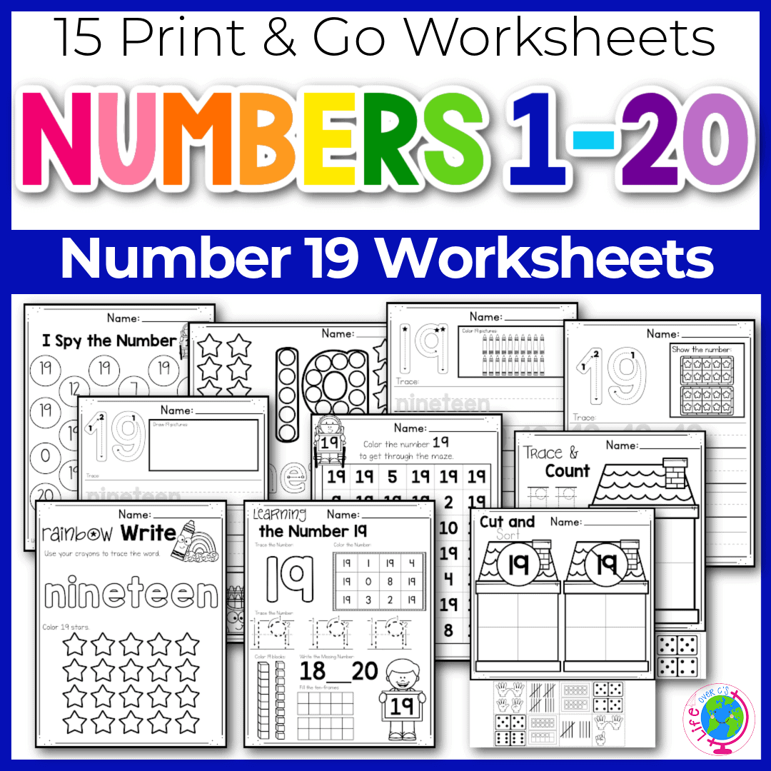 Free printable number worksheets for tracing and number recognition