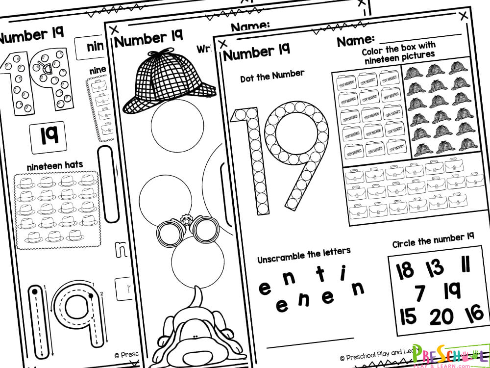 Free printable number tracing worksheets