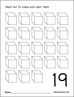 Number writing counting and identification printable worksheets for children