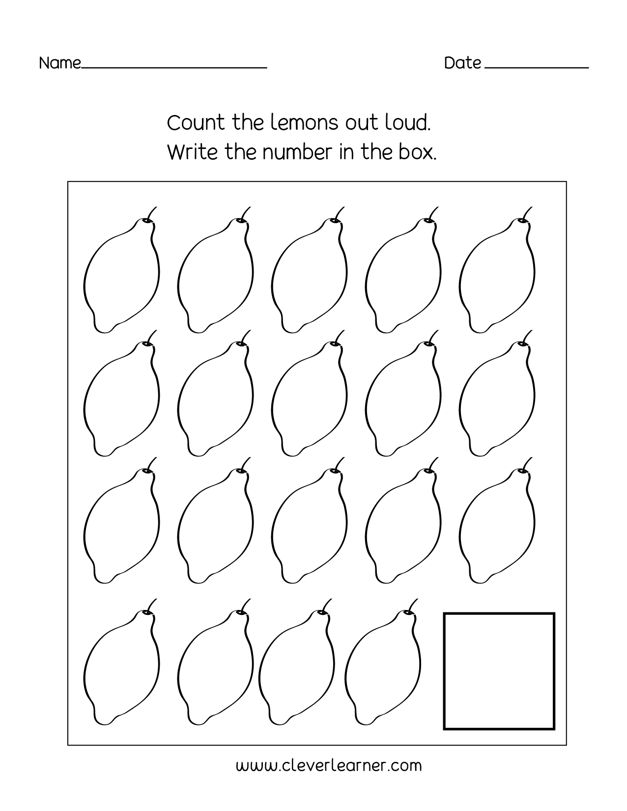 Number writing counting and identification printable worksheets for children