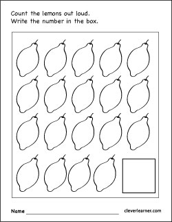 Number writing counting and identification printable worksheets for children