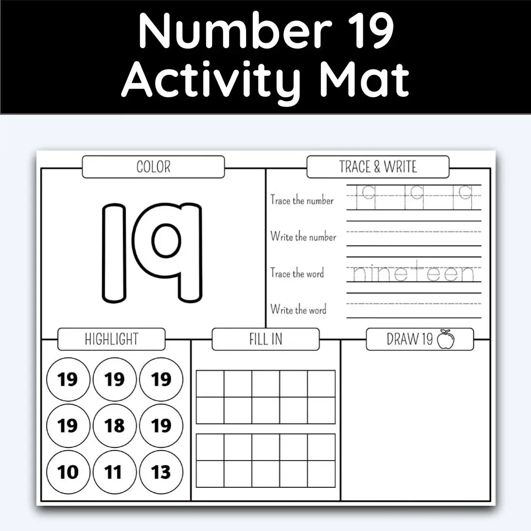 Number activity mat