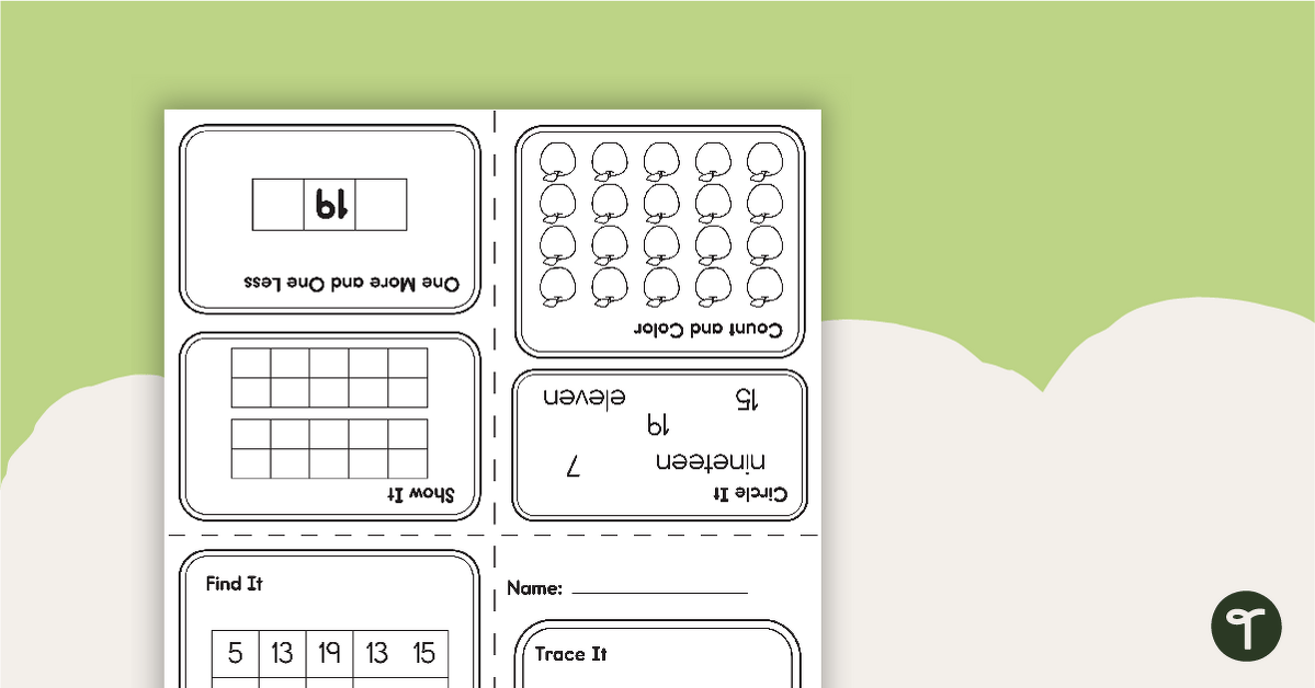 My mini number book â teach starter