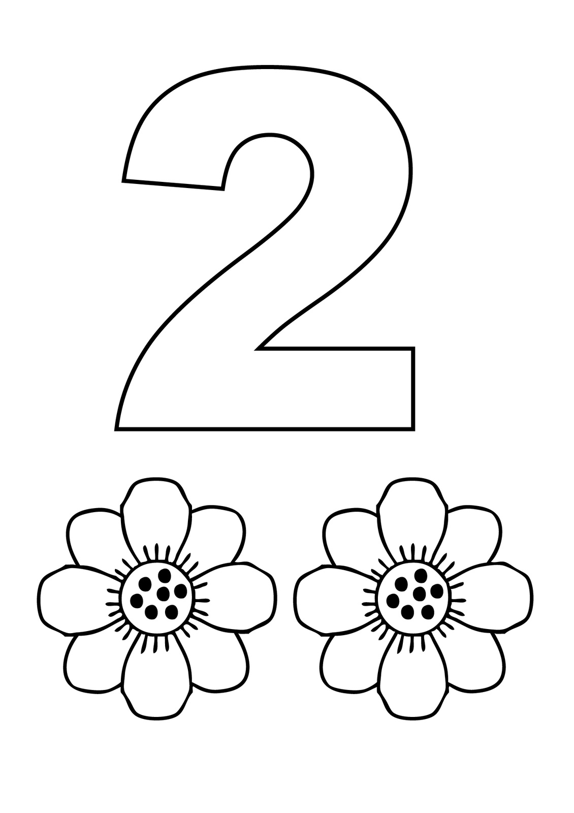 Free printable number coloring pages for kids