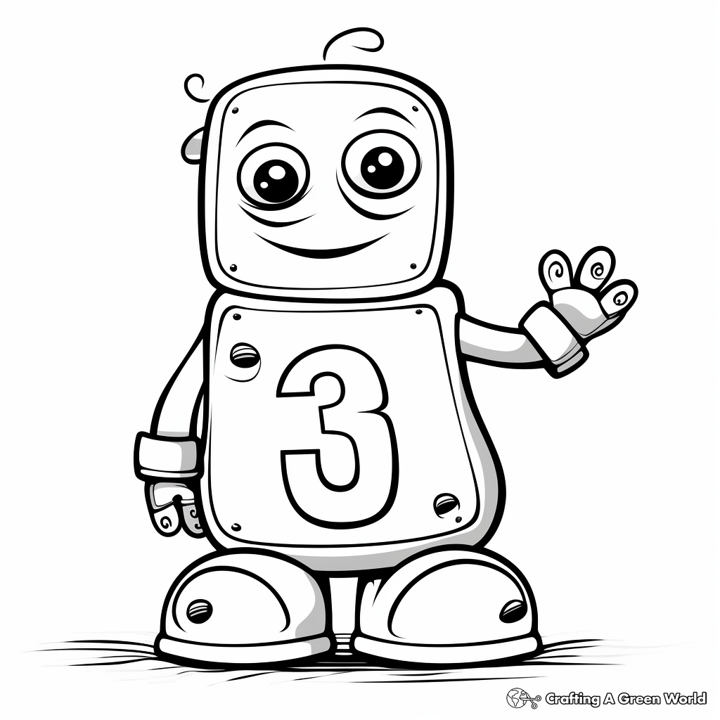 Number coloring pages