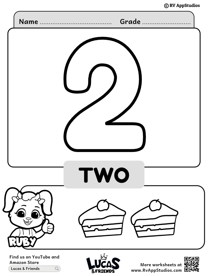 Number coloring sheet color number printable worksheet