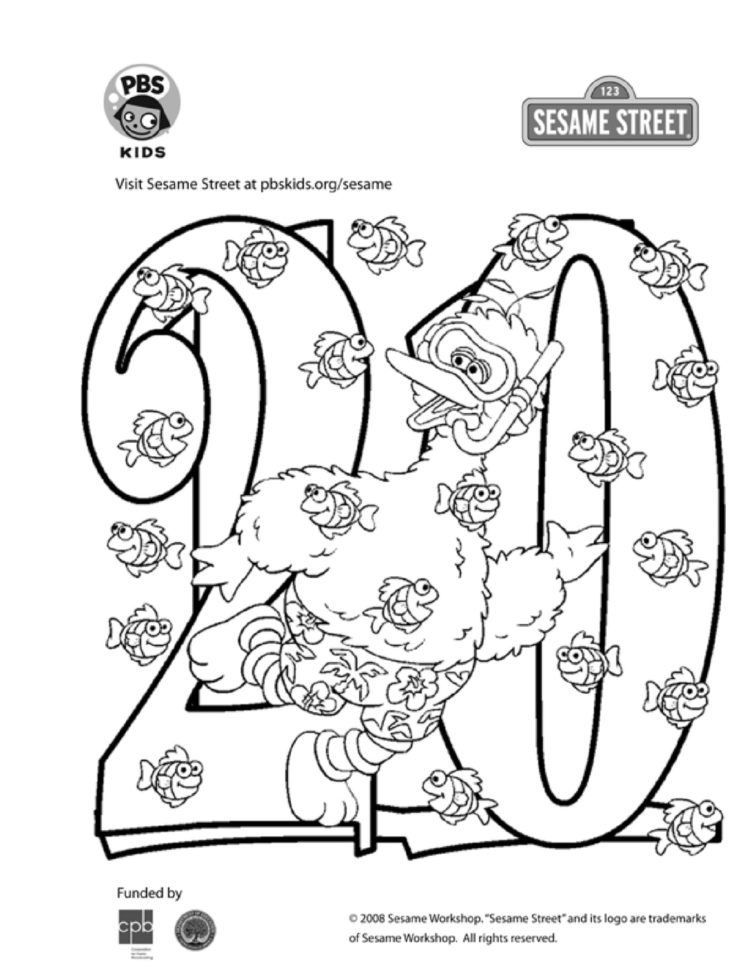 The number coloring page kids coloringâ kids for parents