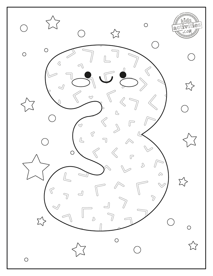 Free coloring pages with numbers