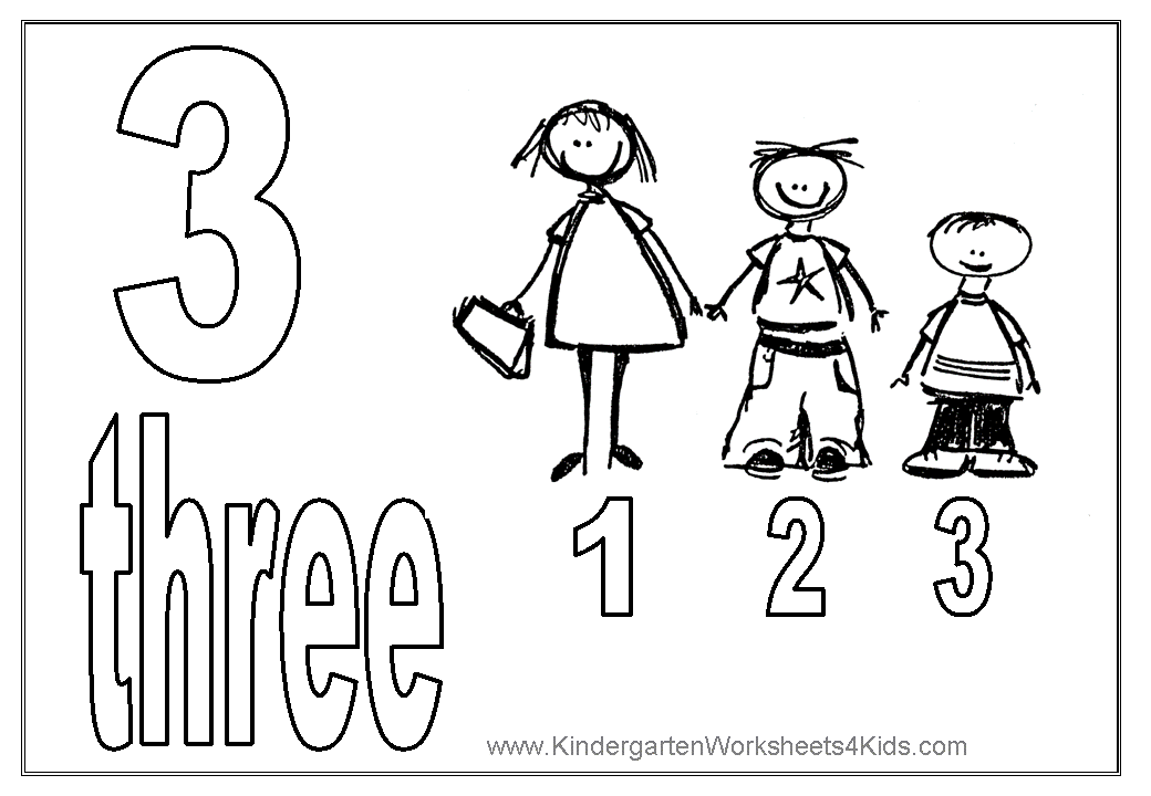 Number coloring pages