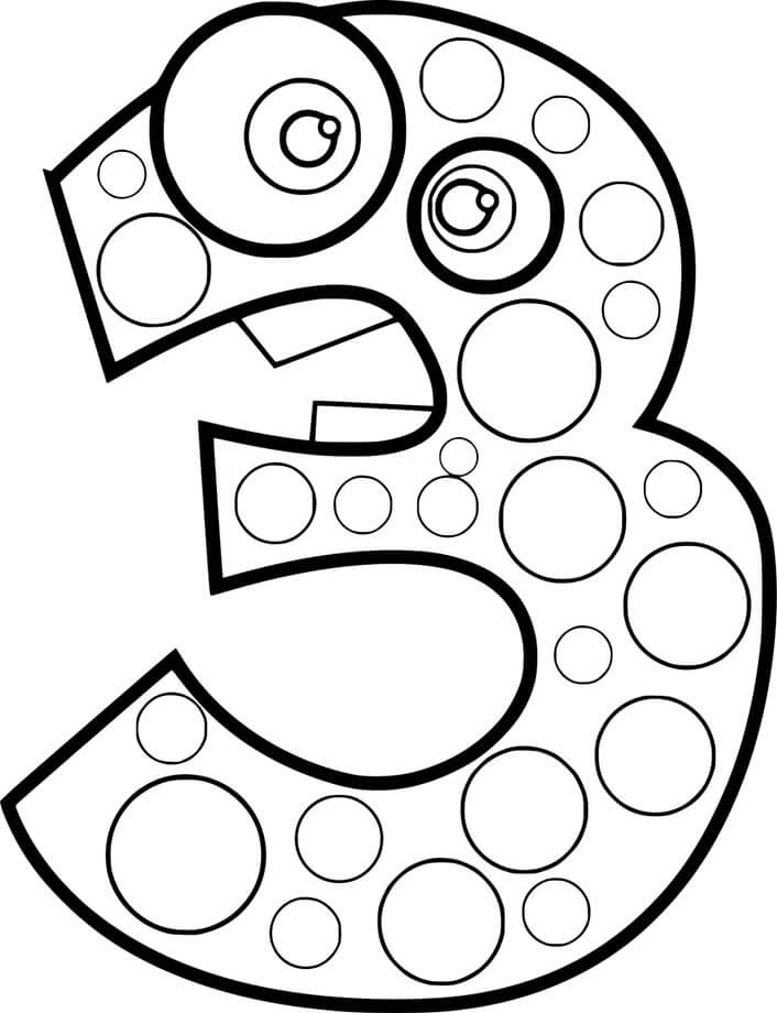 Number coloring pages