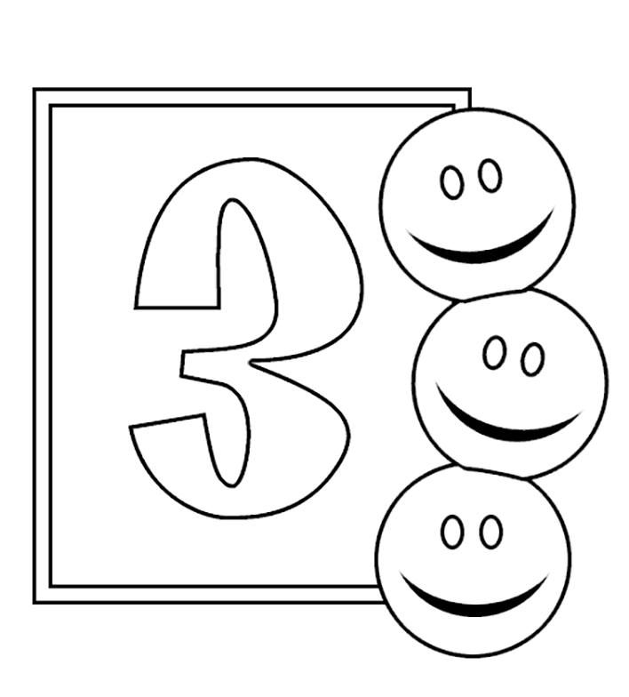 Number coloring pages