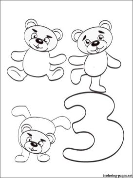 Free printable number coloring pages